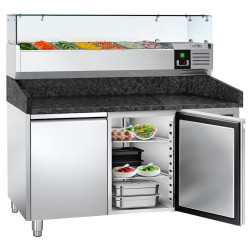 Холодильный стол для пиццы GGM Gastro POS158SG#AGG153ND (Inox) Thumb