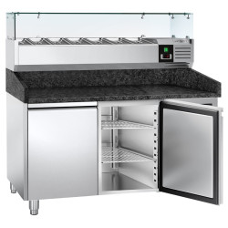 Холодильный стол для пиццы GGM Gastro POS158SG#AGG153ND (Inox) Thumb