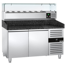 Холодильный стол для пиццы GGM Gastro POS158SG#AGG153ND (Inox) Thumb
