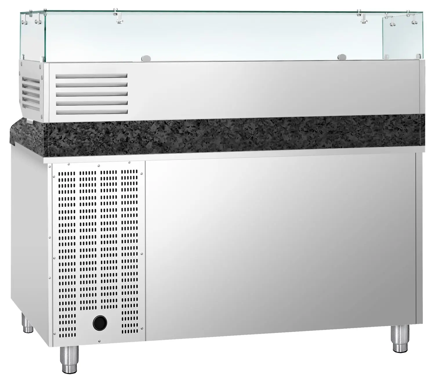 Холодильный стол для пиццы GGM Gastro POS158SG#AGG153ND (Inox) - 5