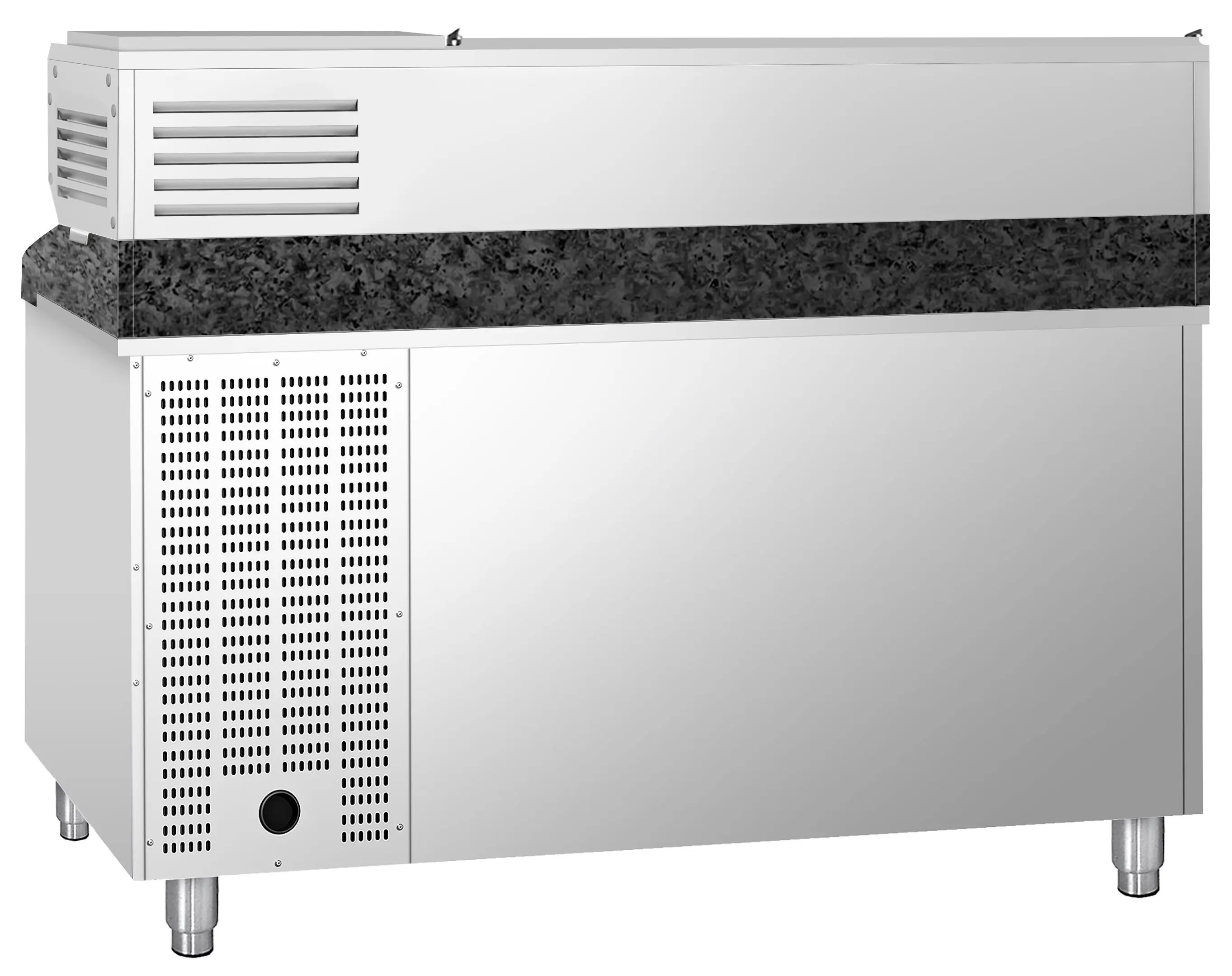 Холодильный стол для пиццы GGM Gastro POS158SG#AGG154END (Inox) - 6