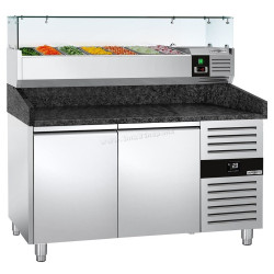 Masa frigorifica pentru pizza GGM Gastro POS158SG#AGG154ND (Inox)