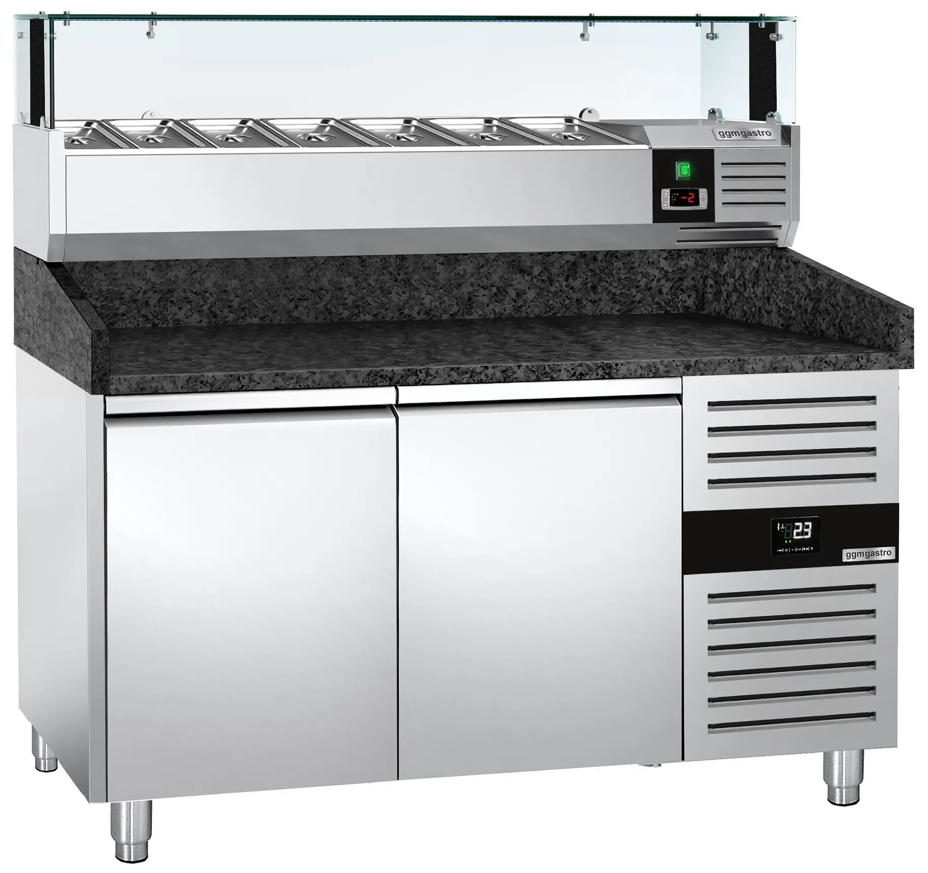 Masa frigorifica pentru pizza GGM Gastro POS158SG#AGS153LND (Inox) - 2