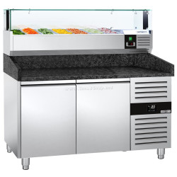 Холодильный стол для пиццы GGM Gastro POS158SG#AGS153LND (Inox)