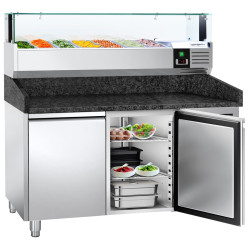 Masa frigorifica pentru pizza GGM Gastro POS158SG#AGS153LND (Inox) Thumb