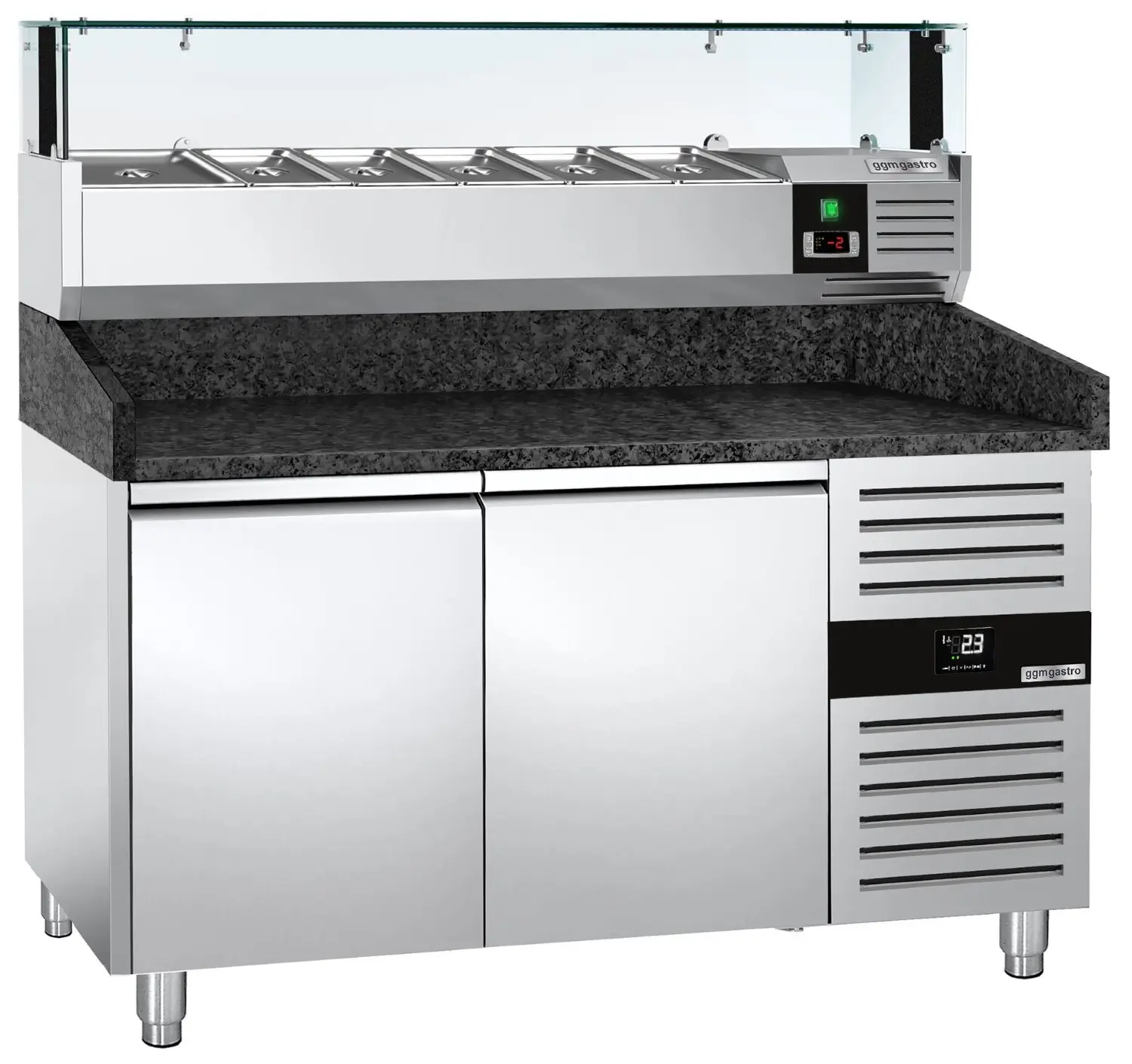 Masa frigorifica pentru pizza GGM Gastro POS158SG#AGS154LND (Inox) - 4