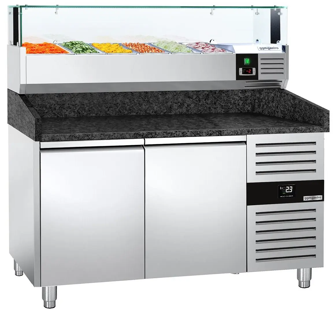 Masa frigorifica pentru pizza GGM Gastro POS158SG#AGS154LND (Inox)