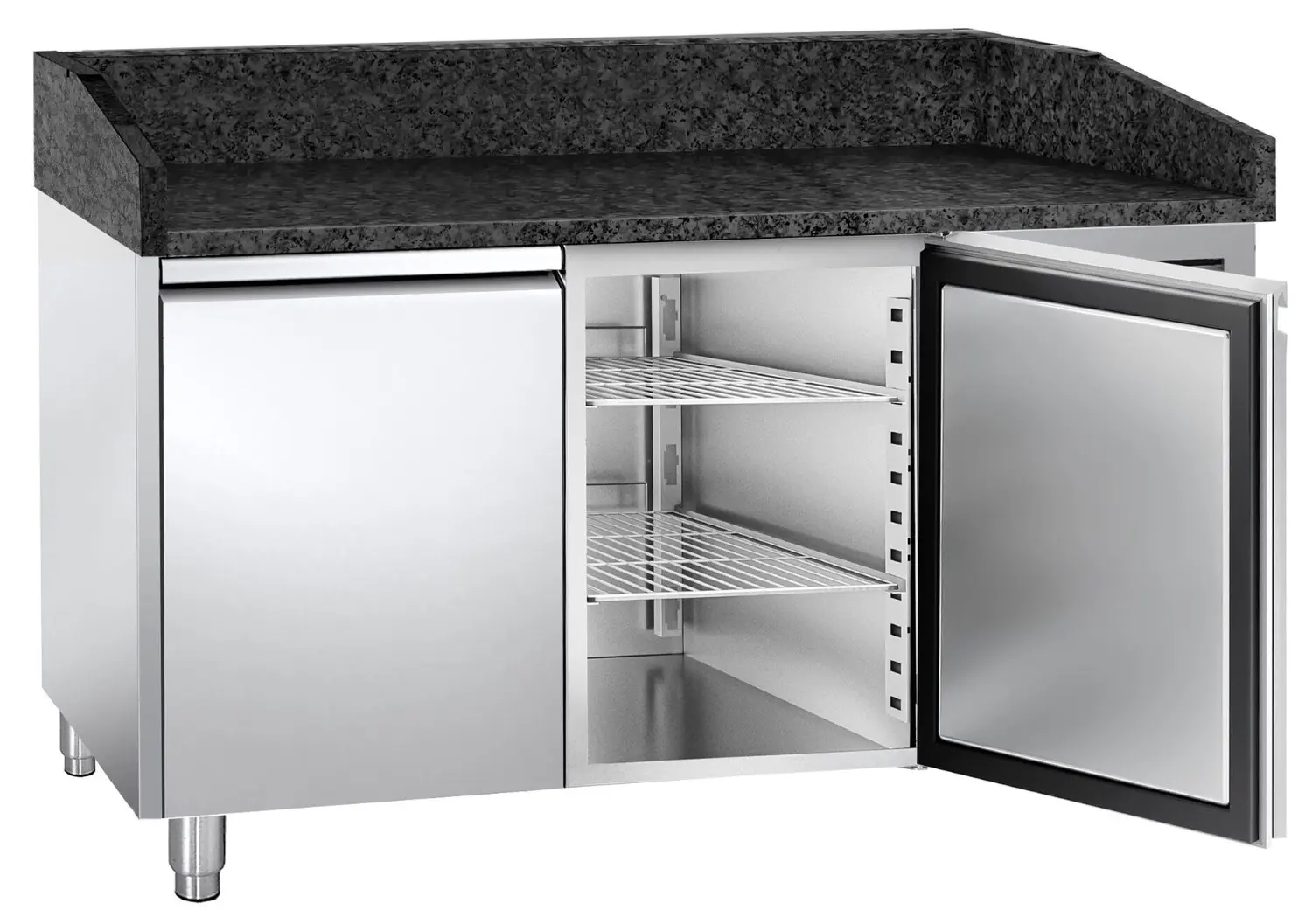 Холодильный стол для пиццы GGM Gastro POS158SG (Inox) - 2