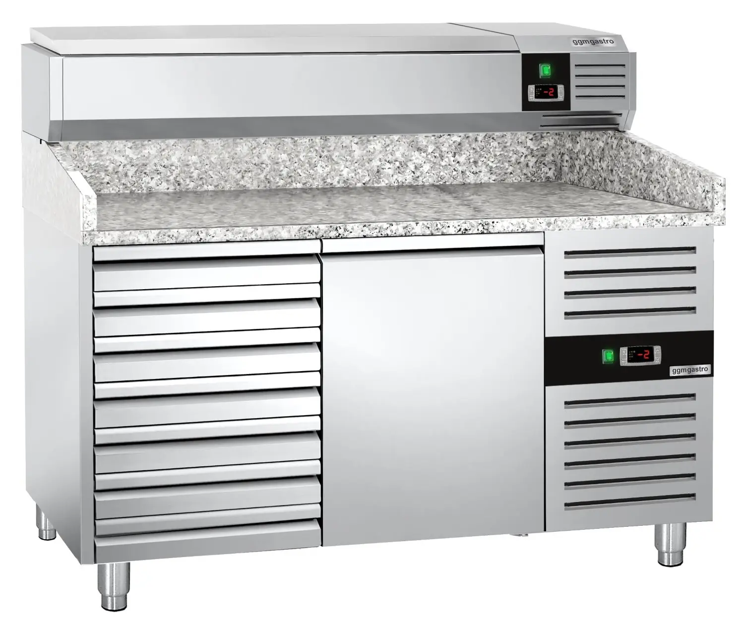 Masa frigorifica pentru pizza GGM Gastro POS158SND#AGG153END (Inox) - 3