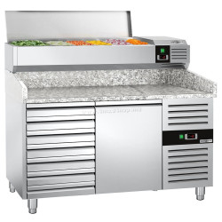 Masa frigorifica pentru pizza GGM Gastro POS158SND#AGG153END (Inox)