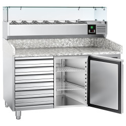 Masa frigorifica pentru pizza GGM Gastro POS158SND#AGG153ND (Inox) Thumb