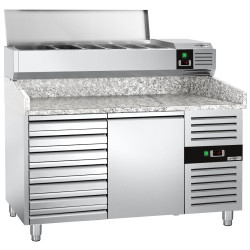 Холодильный стол для пиццы GGM Gastro POS158SND#AGG154END (Inox) Thumb