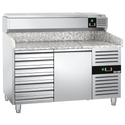 Холодильный стол для пиццы GGM Gastro POS158SND#AGG154END (Inox) Thumb
