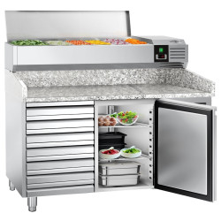 Холодильный стол для пиццы GGM Gastro POS158SND#AGG154END (Inox) Thumb