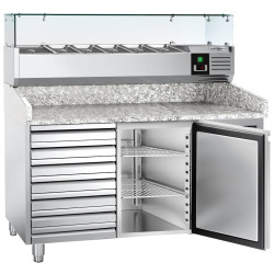 Masa frigorifica pentru pizza GGM Gastro POS158SND#AGG154ND (Inox) Thumb