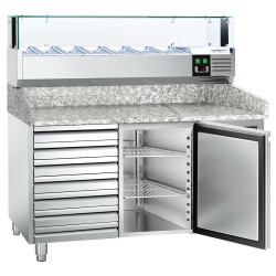 Masa frigorifica pentru pizza GGM Gastro POS158SND#AGS153LND (Inox) Thumb