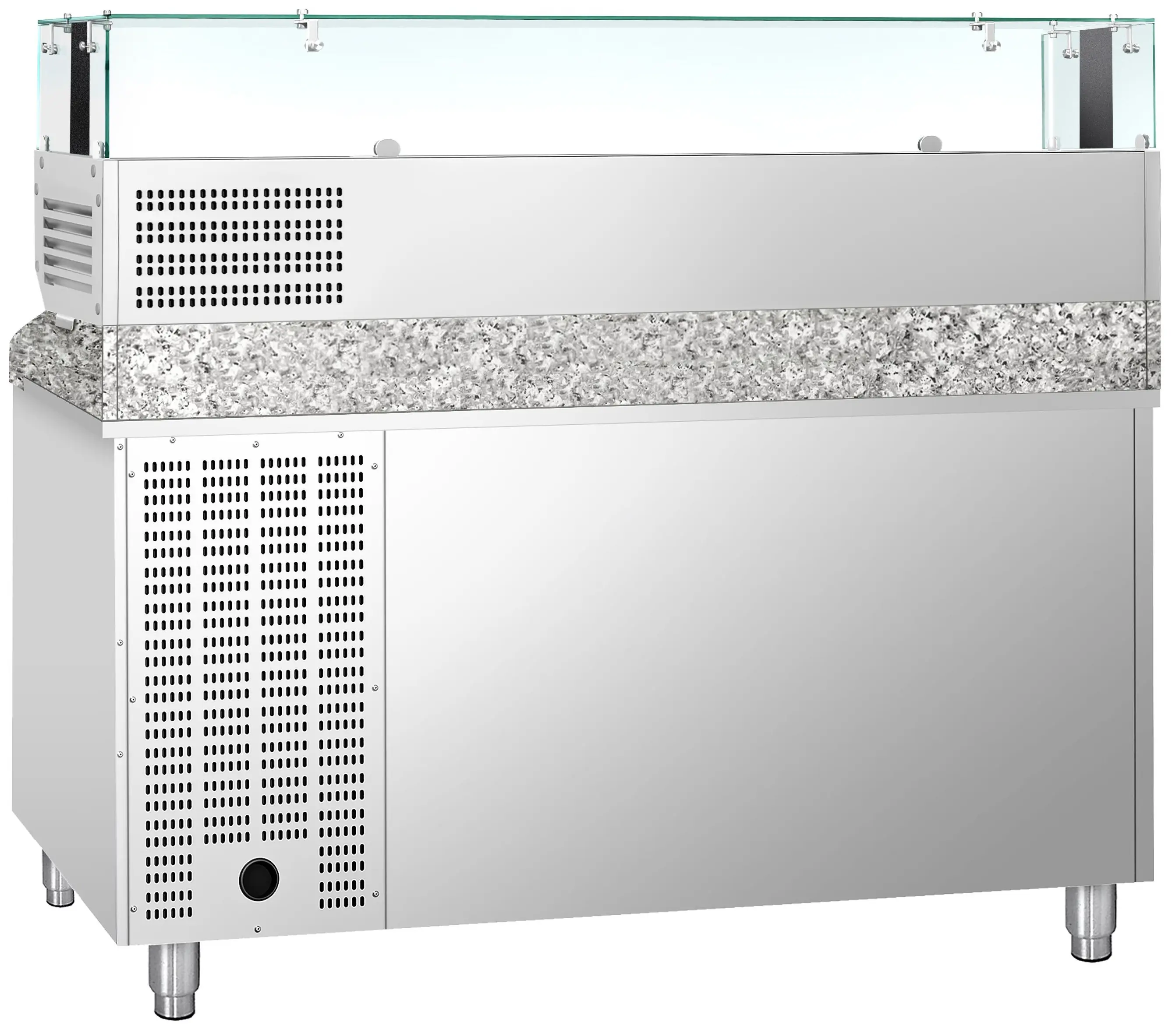 Холодильный стол для пиццы GGM Gastro POS158SND#AGS154LND (Inox) - 4