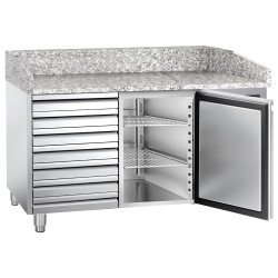 Masa frigorifica pentru pizza GGM Gastro POS158SND (Inox) Thumb
