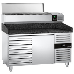 Холодильный стол для пиццы GGM Gastro POS158SSG#AGG153END (Inox) Thumb