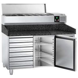 Холодильный стол для пиццы GGM Gastro POS158SSG#AGG153END (Inox) Thumb