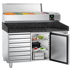 Холодильный стол для пиццы GGM Gastro POS158SSG#AGG153END (Inox) Thumb
