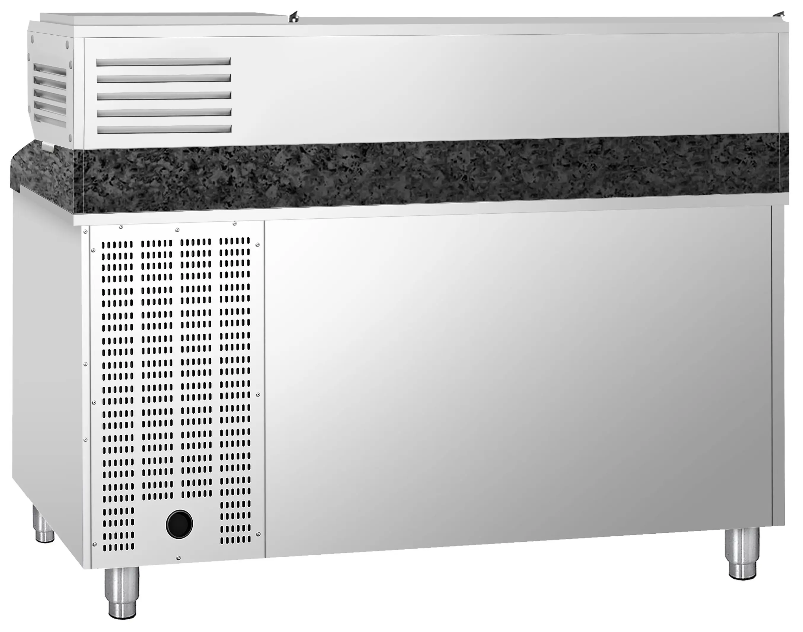 Холодильный стол для пиццы GGM Gastro POS158SSG#AGG153END (Inox) - 6