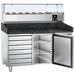 Холодильный стол для пиццы GGM Gastro POS158SSG#AGG153ND (Inox) Thumb