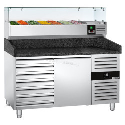Холодильный стол для пиццы GGM Gastro POS158SSG#AGG153ND (Inox)