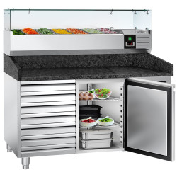 Холодильный стол для пиццы GGM Gastro POS158SSG#AGG153ND (Inox) Thumb