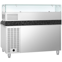 Холодильный стол для пиццы GGM Gastro POS158SSG#AGG153ND (Inox) Thumb