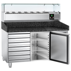 Холодильный стол для пиццы GGM Gastro POS158SSG#AGG154ND (Inox) Thumb