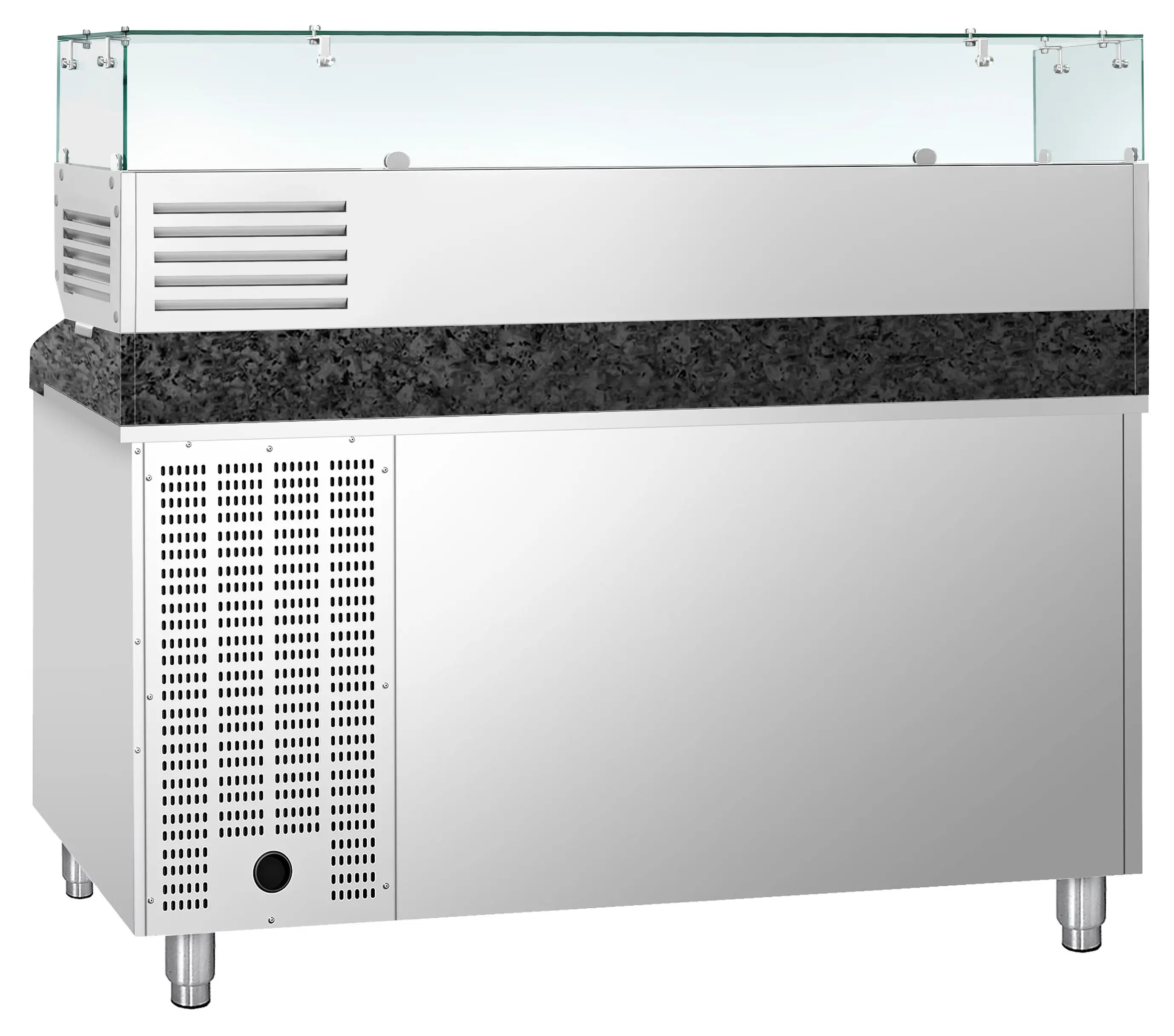 Холодильный стол для пиццы GGM Gastro POS158SSG#AGG154ND (Inox) - 5