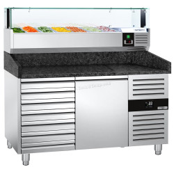 Холодильный стол для пиццы GGM Gastro POS158SSG#AGS153LND (Inox)