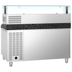 Холодильный стол для пиццы GGM Gastro POS158SSG#AGS153LND (Inox) Thumb