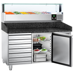 Masa frigorifica pentru pizza GGM Gastro POS158SSG#AGS154LND (Inox) Thumb