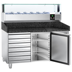 Masa frigorifica pentru pizza GGM Gastro POS158SSG#AGS154LND (Inox) Thumb