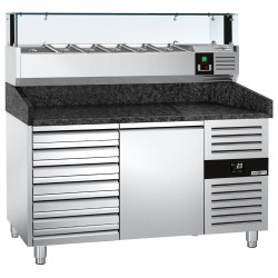 Masa frigorifica pentru pizza GGM Gastro POS158SSG#AGS154LND (Inox) Thumb