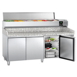 Холодильный стол для пиццы GGM Gastro POS208ND#AGG203END (Inox) Thumb