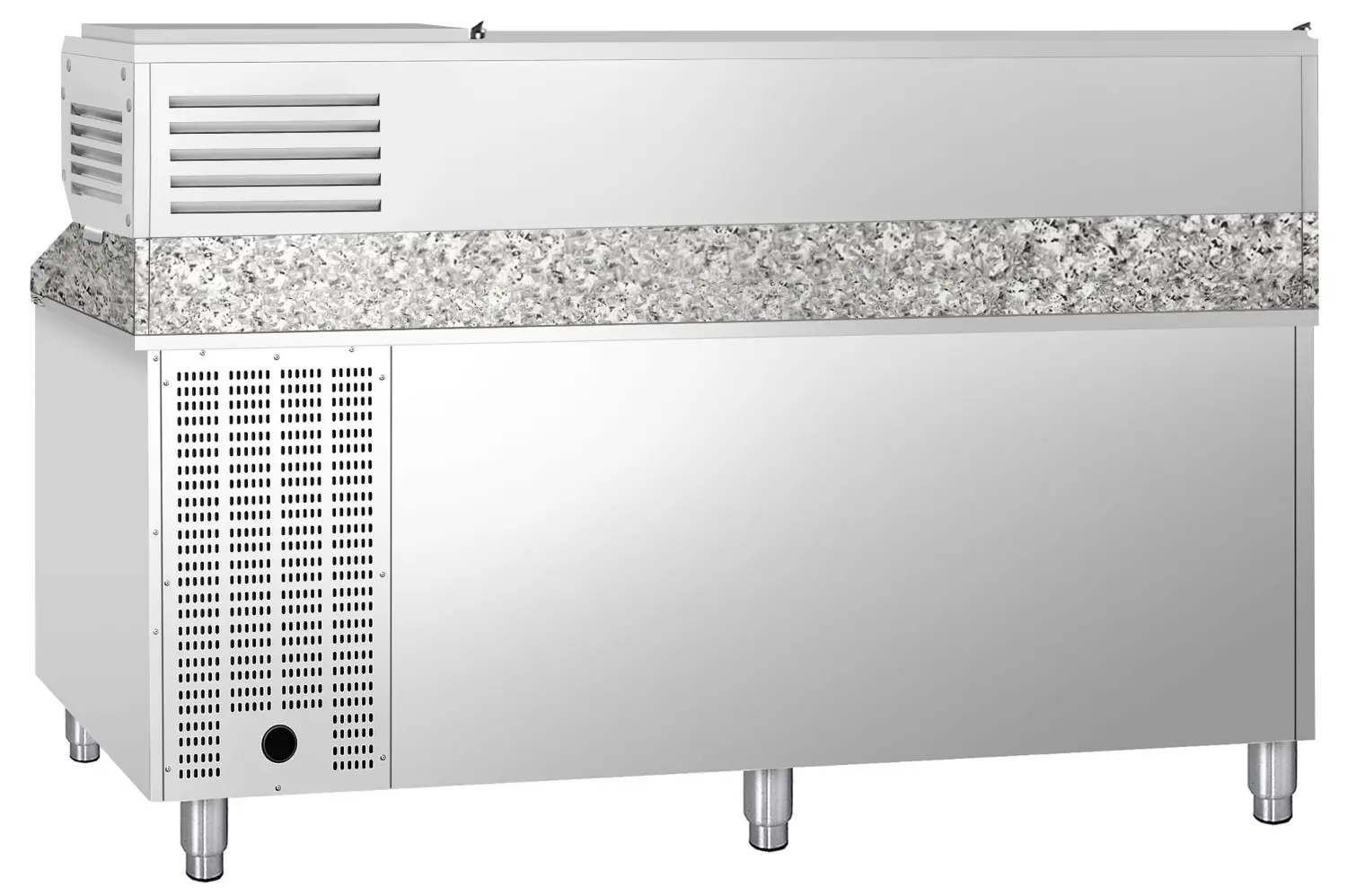 Холодильный стол для пиццы GGM Gastro POS208ND#AGG203END (Inox) - 5
