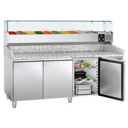 Холодильный стол для пиццы GGM Gastro POS208ND#AGG203ND (Inox) Thumb