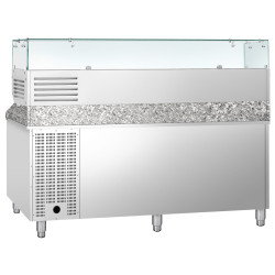 Холодильный стол для пиццы GGM Gastro POS208ND#AGG203ND (Inox) Thumb