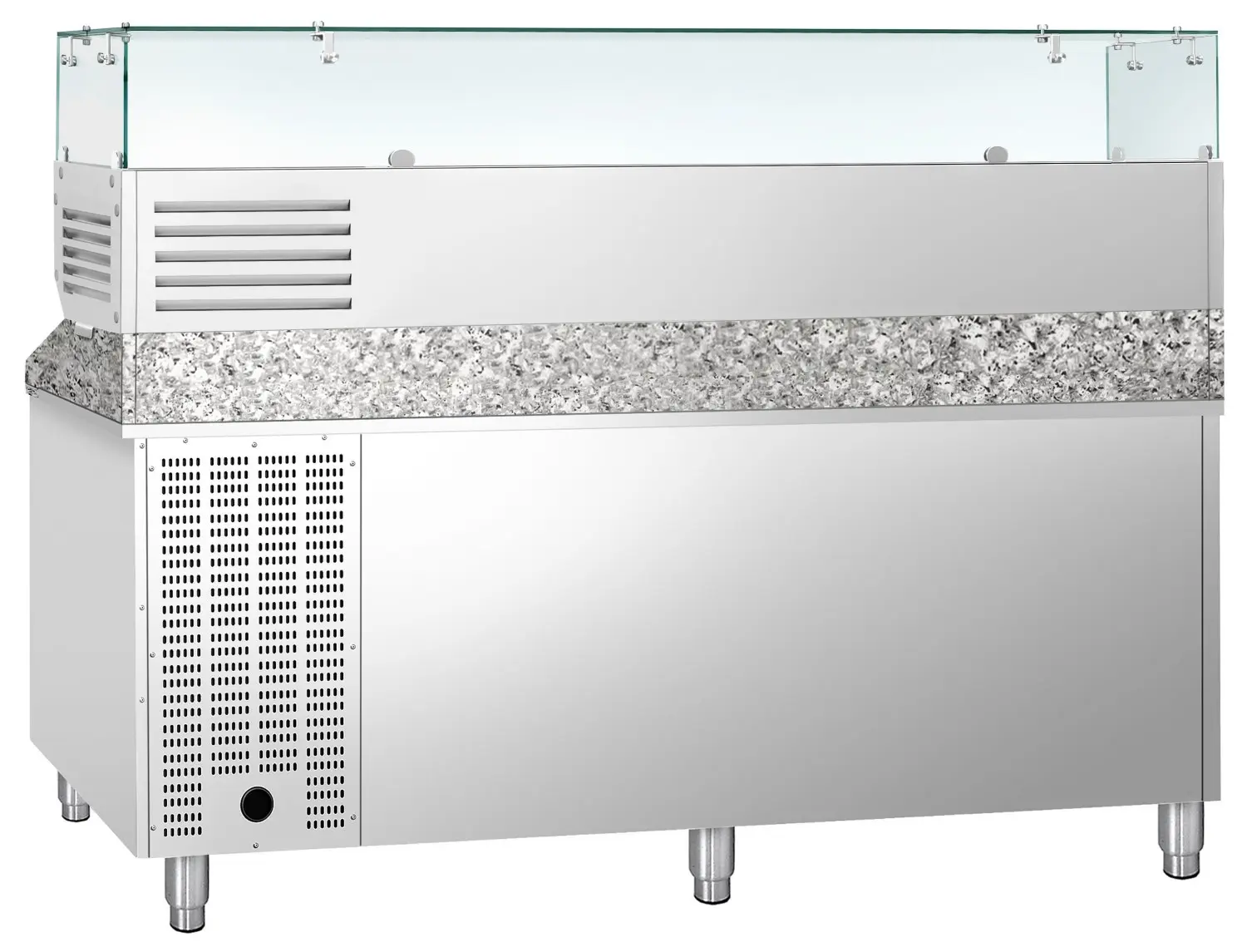 Холодильный стол для пиццы GGM Gastro POS208ND#AGG203ND (Inox) - 5