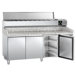 Холодильный стол для пиццы GGM Gastro POS208ND#AGG204END (Inox) Thumb