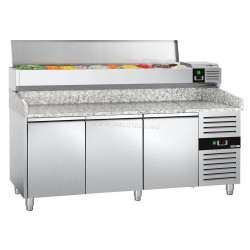 Холодильный стол для пиццы GGM Gastro POS208ND#AGG204END (Inox)