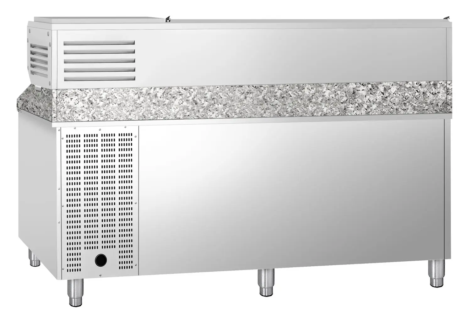 Холодильный стол для пиццы GGM Gastro POS208ND#AGG204END (Inox) - 4