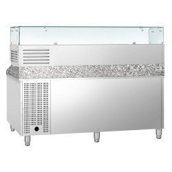 Холодильный стол для пиццы GGM Gastro POS208ND#AGG204ND (Inox) Thumb