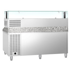 Холодильный стол для пиццы GGM Gastro POS208ND#AGS203LND (Inox) Thumb