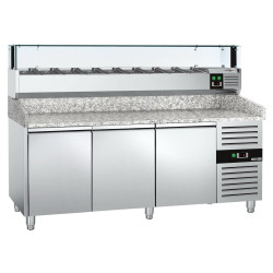 Холодильный стол для пиццы GGM Gastro POS208ND#AGS204LND (Inox) Thumb