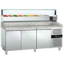 Холодильный стол для пиццы GGM Gastro POS208ND#AGS204LND (Inox)