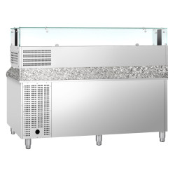 Холодильный стол для пиццы GGM Gastro POS208ND#AGS204LND (Inox) Thumb